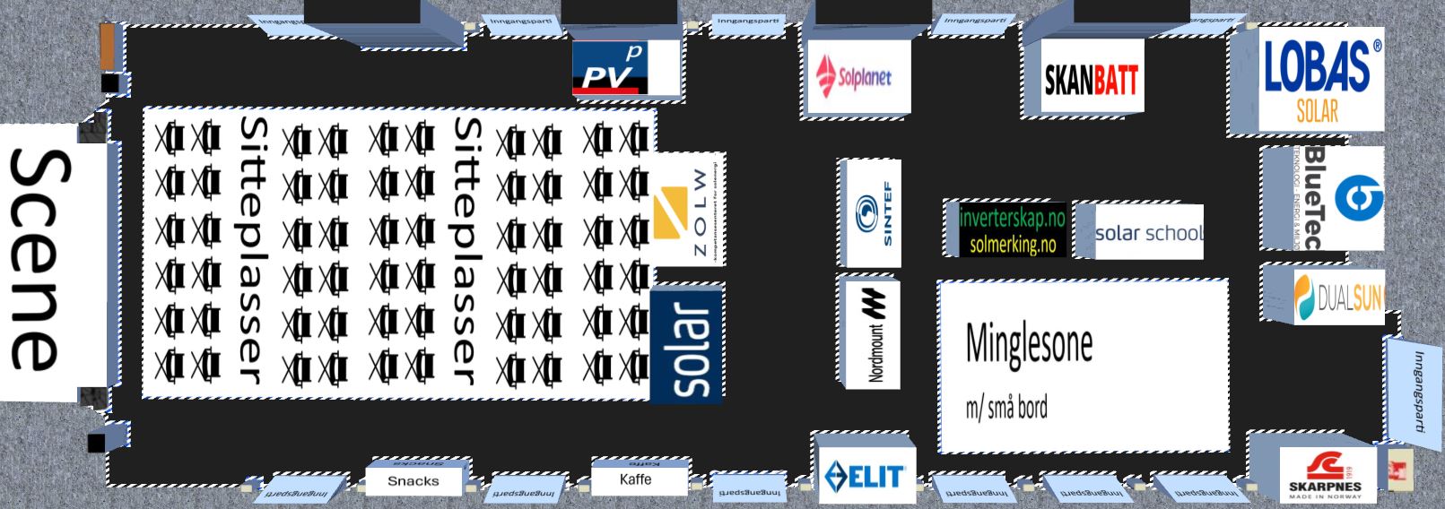 Plassering av stands